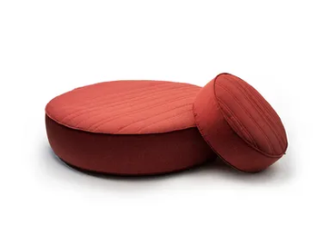 STACK - Round fabric pouf by La Manufacture - view 2